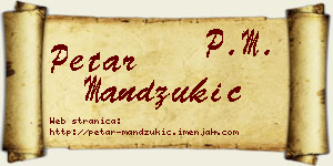 Petar Mandžukić vizit kartica